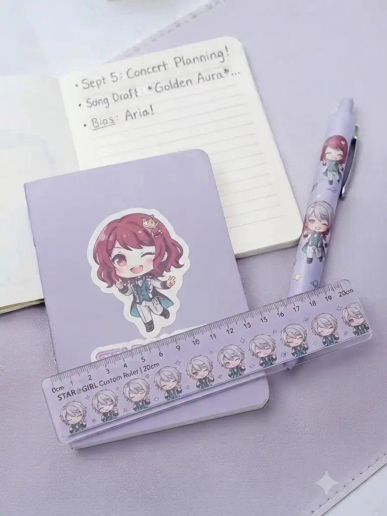 Custom Kawaii 20cm Ruler (Personalized Stationery)