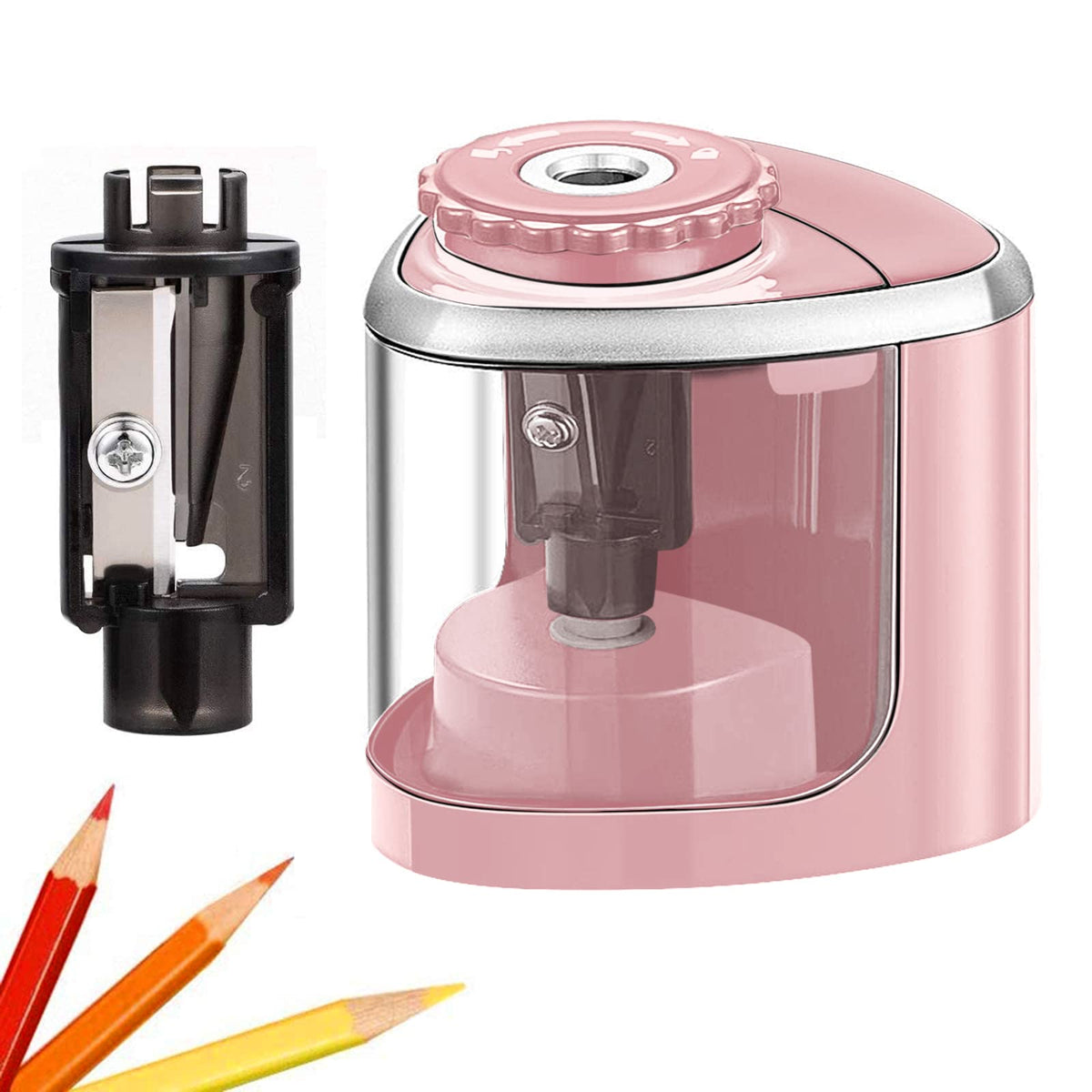 Aogwat Pencil Sharpener Electric Pencil Sharpener for Kids, Blade to Fast Sharpen, Suitable for No.2/School/Classroom/Office/Home (Black)