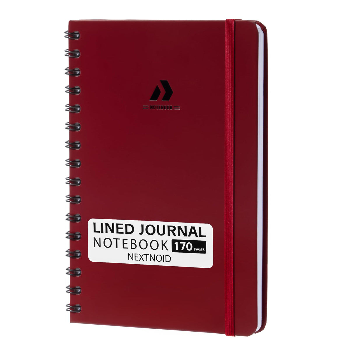 Nextnoid Lined Spiral Notebook Journal For Women & Men - A5(5.8" x 8.3") 170 Pages, Hardcover Notebooks for Work & Note Taking, College Ruled Journals for Writing - Grey