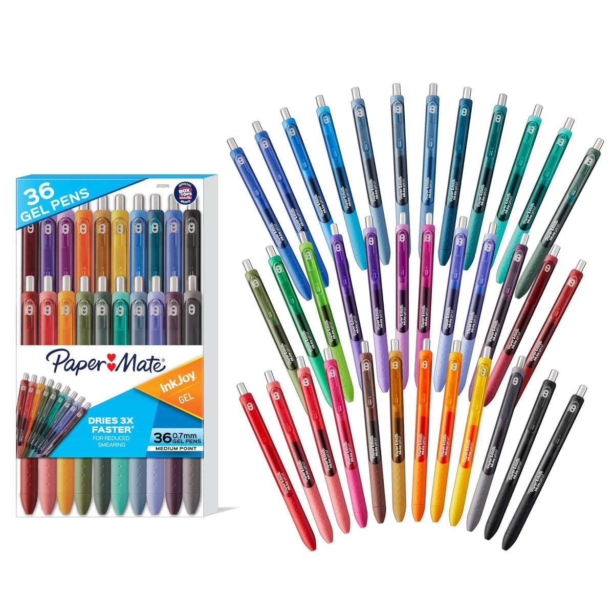 Paper Mate InkJoy Gel Pens, Medium Point, 10 Count - Teacher Supplies, Writing, Journaling, Back to School