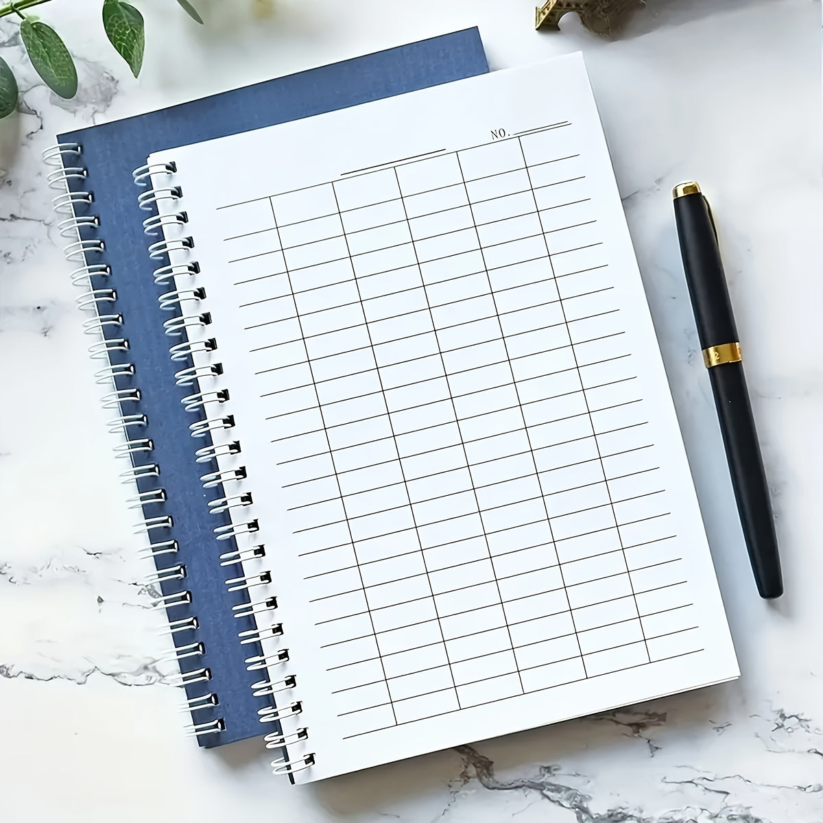 A5 Spiral Adhesive Binding Coil - Universal Meter Notebook - Suitable for Planning Time Expenditures - Tracking Inventory Management - Student Supplies Grid Notebook - Multifunctional Coil Notebook - Durable Cover