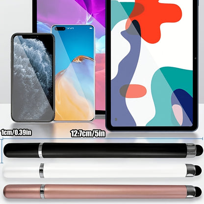 2pcs Capacitive Touch Touch Pens, Dual-End, Suitable for Smartphones, Tablets, Writing, Drawing