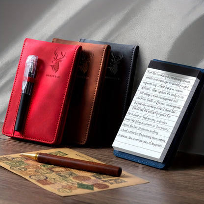Available in Both Combination Sets and as a Portable Notebook with 100 Replaceable Lined Inner Pages, This Set Includes a Pen and Is Ideal for Diaries, Travel, Work, and Study