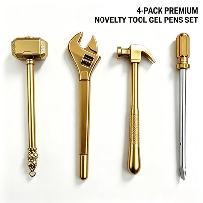 [Hiiot]Hammer Screwdriver Shaped Neutral Pen; School, Office, Smooth Writing; Holiday Gifts; Gift Selection; Party Exchange; Commemorative Collection; Atmosphere Decoration; Festive Crowds; Party Attendees; Gifting Crowds; Atmosphere Enthusiasts; Co