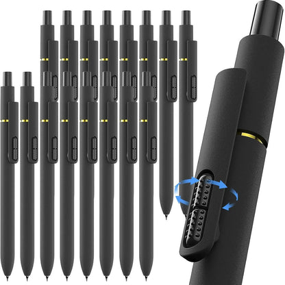 Hiacry 8 Pcs Gel Pens - 0.7mm Fine Point Smooth Writing Black Ink, Quick-Dry Long Lasting Fidge Pens, School & Office Supplies for Men Women tiktokshopbacktoschool,back to school,back to school haul