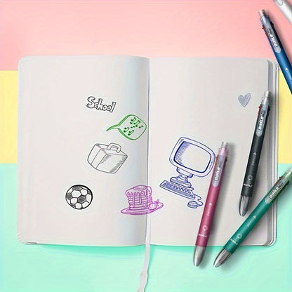 1pc 6-In-1 Multicolor Ballpoint Pens 5-Color Ballpoint Pen 1pc Automatic Pencil with Eraser for Office Writing Supplies Stationery School Supplies, And Teacher Gifts (5-Color Ballpoint Pen And 1pc Automatic Pencil Lead = 6-In-1)
