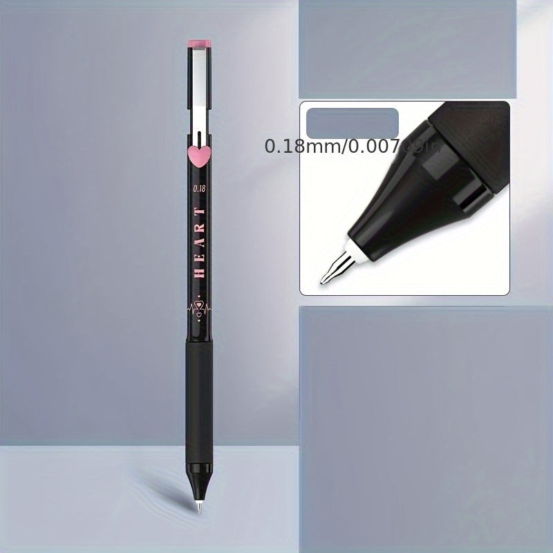 Stylish Minimalist Click Gel Pen - Ultra Fine Tips 0.18/0.28/0.38mm Ballpoint Pens for Smooth Writing Suitable for Journaling, School, Office, and Home Use