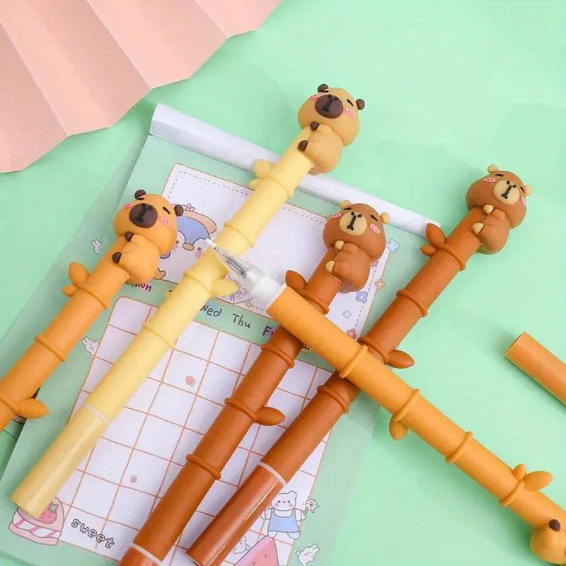 10 Cute Animal Shaped Aesthetic Gel Pens - Fine Writing Instruments Set School Stationery
