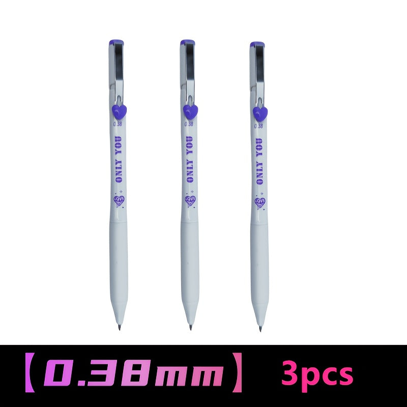 Stylish Minimalist Click Gel Pen - Ultra Fine Tips 0.18/0.28/0.38mm Ballpoint Pens for Smooth Writing Suitable for Journaling, School, Office, and Home Use