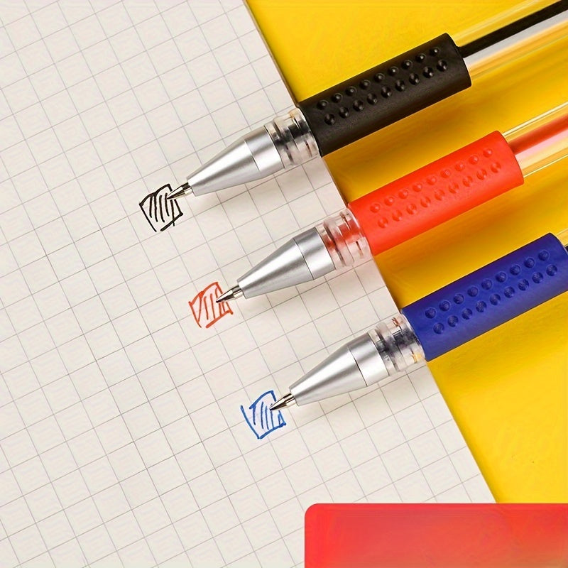 [Business Sign Pens] 23pcs [3pcs Pen And 20pcs Refills] Business Sign Pens Blackcollege High School Students Office Stationery Examination Water Pen Needle Head 0.5Mm Neutral Pen