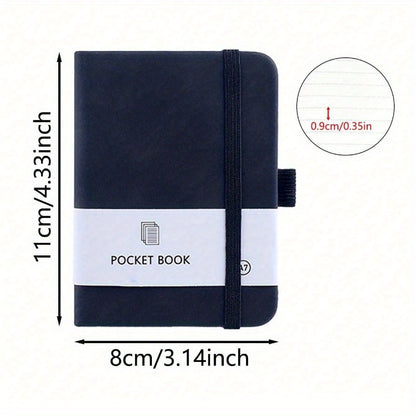 Compact A7 Pocket Notebook with Pen Holder - Uncoated, College-Ruled Mini Journal for Daily Notes & Office Supplies, for Spring
