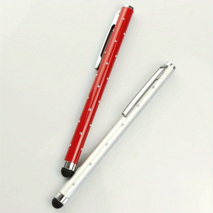 [Durable & Stylish Gift] 2/5/7/9pcs Random Shimmering Rhinestone Touch Screen Pens - Universal for Apple, Samsung, Android - Precise Painting & Writing - 2/5pcs Set - Durable & Stylish Gift Choice