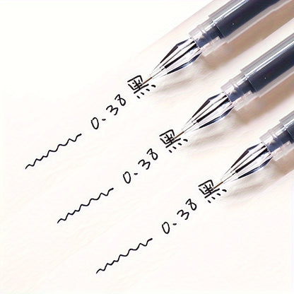 [Quick-Dry Ink Pens] 3pcs Per Pack, 0.38Mm, Quick-Dry Ink, Black/Blue/Red - Ideal Pens for Exams And Office Use, Fineliner Pens for Writing