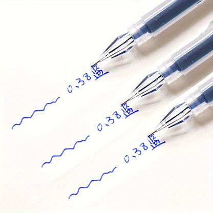 [Quick-Dry Ink Pens] 3pcs Per Pack, 0.38Mm, Quick-Dry Ink, Black/Blue/Red - Ideal Pens for Exams And Office Use, Fineliner Pens for Writing