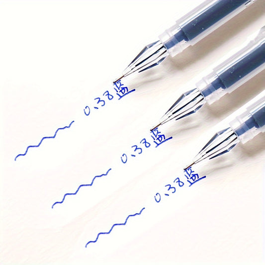 [Quick-Dry Ink Pens] 3pcs Per Pack, 0.38Mm, Quick-Dry Ink, Black/Blue/Red - Ideal Pens for Exams And Office Use, Fineliner Pens for Writing