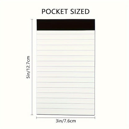 5pcs All-purpose Note Pads, Lined Notes Memo Pads, Writing Pads, 3 X 5 Inch Lined Writing Note Pads, 32 Sheets Each, Perfect for School, Office, School Supplies, Back to School, Libretas, Notebooks for School, Aesthetic School Supplies