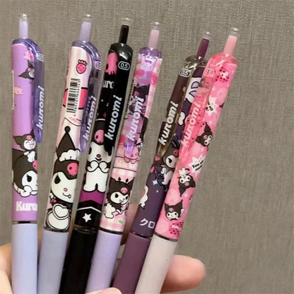Random 1pc Ins High-V Series Click Pen Student Quick-Dry Good to Write Test-Taking Pen 0.5Mm Black Neutral Pen Full