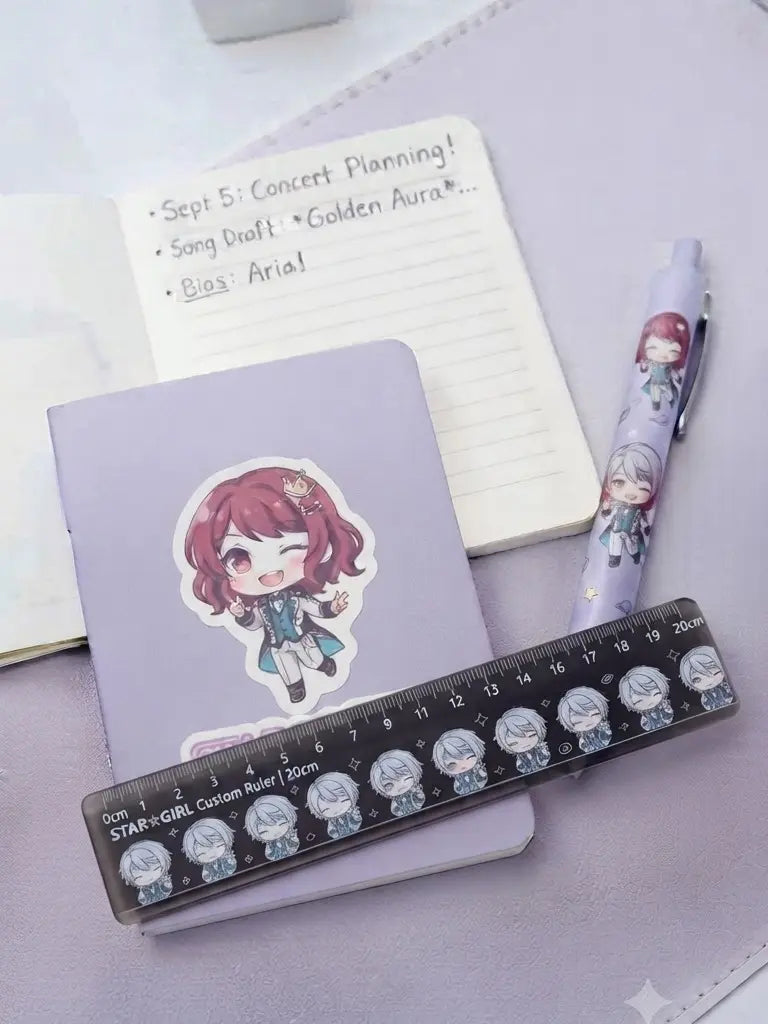 Custom Kawaii 20cm Ruler (Personalized Stationery)