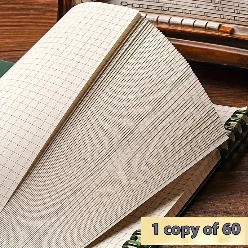 60 Sheets Diary Notebook, Math Notebook, Planner Notebook, Journals for Writing, Notebook for Work, Flip-Page Memo Pad, Notepad, Grid Stationery, B5 Sketch Writing Board, Office Learning Supplies, School Supplies