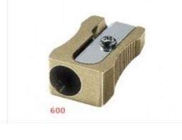 Mobius + Ruppert (M+R) Brass Artists Pencil Sharpener - choose from 4 shapes! Made in Germany - finest in the world! (604 - Bullet/Grenade)