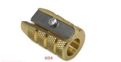 Mobius + Ruppert (M+R) Brass Artists Pencil Sharpener - choose from 4 shapes! Made in Germany - finest in the world! (604 - Bullet/Grenade)