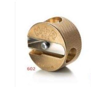 Mobius + Ruppert (M+R) Brass Artists Pencil Sharpener - choose from 4 shapes! Made in Germany - finest in the world! (604 - Bullet/Grenade)