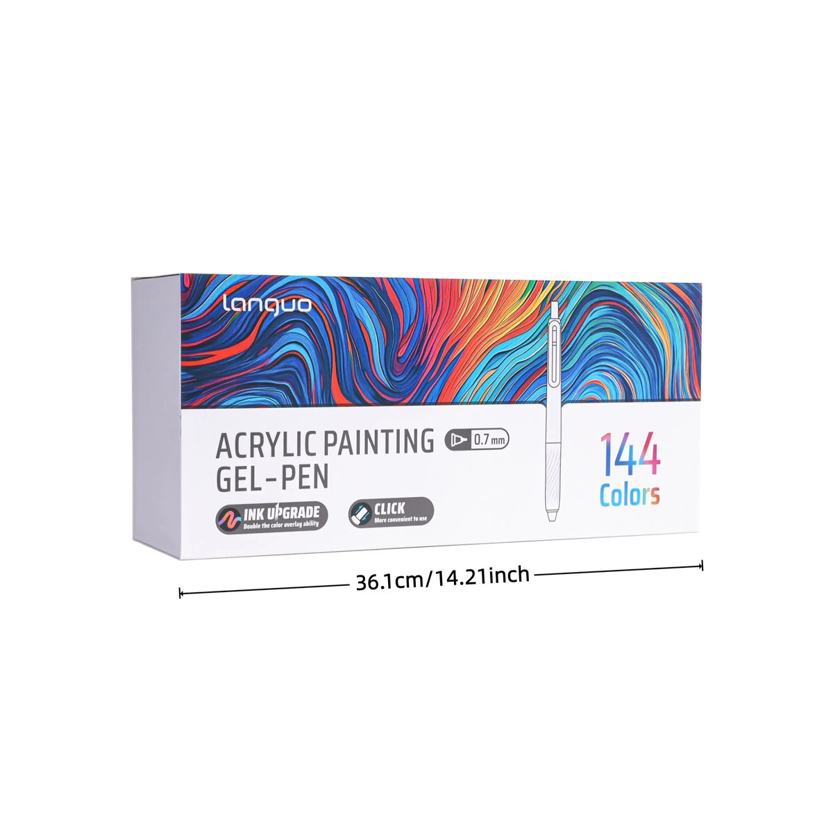 Languo 144 Color Gel Pen Set, Multi-Color Stationery for Students, Ideal for Hand Drawing and Creative Projects, Non-Disposable Writing Tools, Ink Gel Pens
