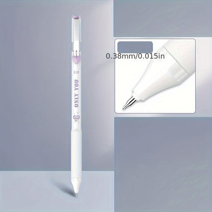 Stylish Minimalist Click Gel Pen - Ultra Fine Tips 0.18/0.28/0.38mm Ballpoint Pens for Smooth Writing Suitable for Journaling, School, Office, and Home Use