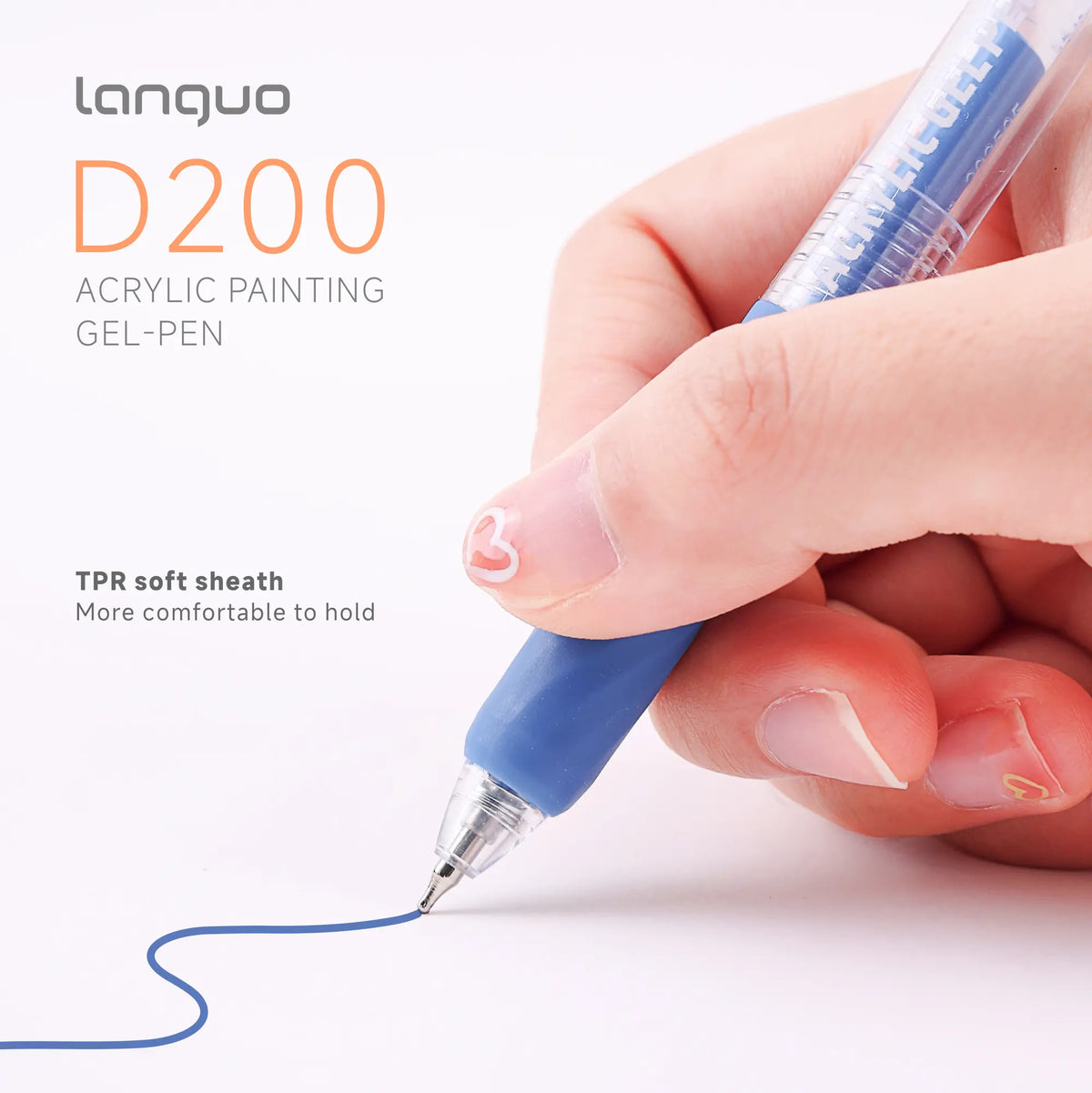 Languo 45-Color Acrylic Paint Master Combo Set - 45-Piece Office Stationery Gel Pens with Broad Tips, Fine Tips, Click-Action Retractable Design, High Opacity, Opaque Cover, High Precision, Erasable for Students' DIY Crafts, Festival Gifts