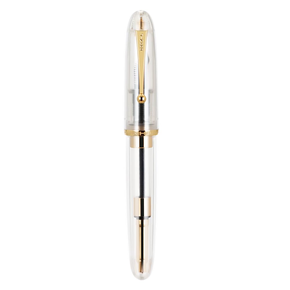 Jinhao 9019 Fountain Pen Dadao Series Ivory White #8 Heartbeat Fine Nib Large Converter Smooth Writing Instrument