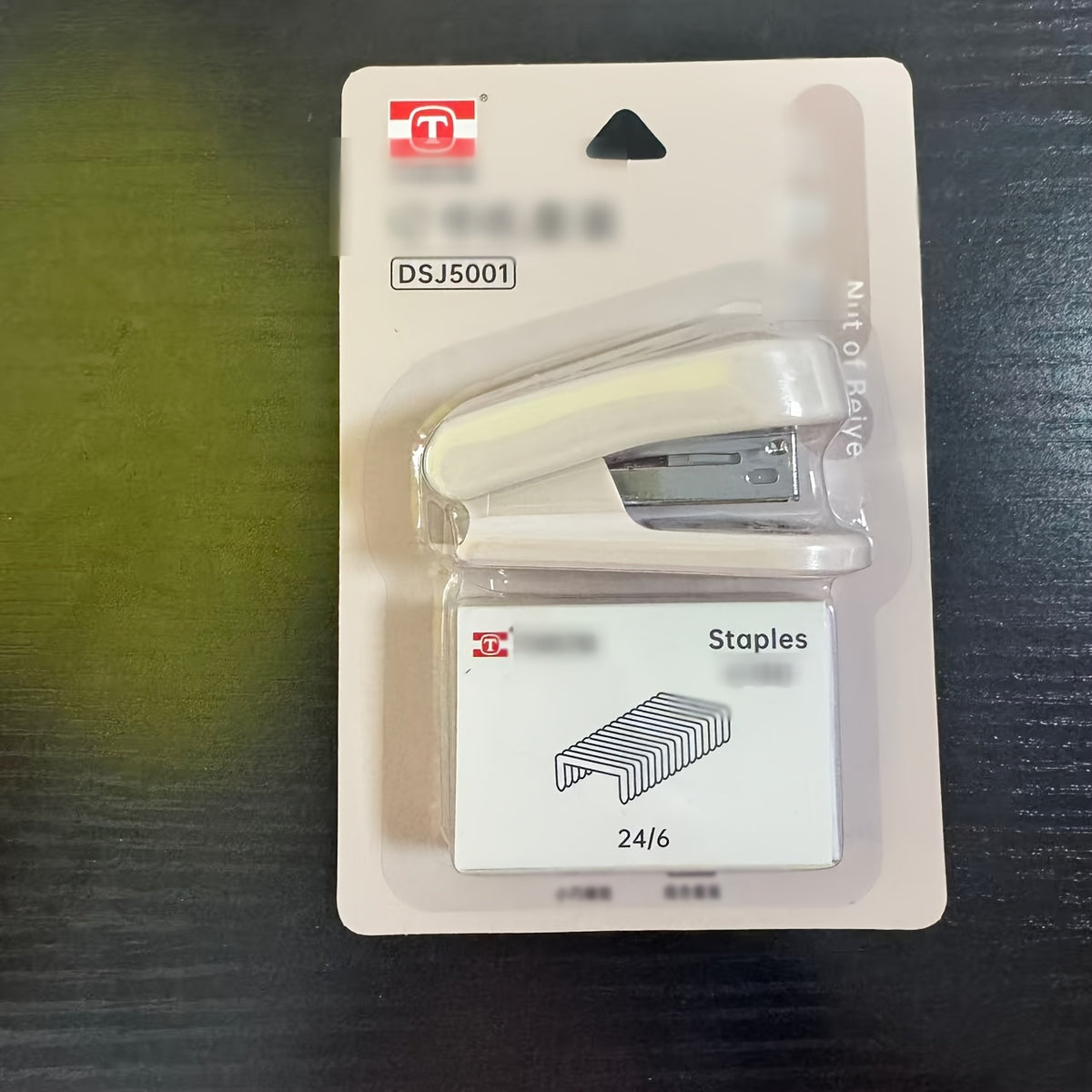 [Compact And Portable] 1pc Mini Stapler And 320pcs Staples, Capacity 40pcs, Max Paper Depth 25Mm, Built-In Starter, Compact And Portable