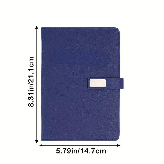 3-piece A5 notebook set (notebook+ballpoint pen+replacement core) 200 pages teachers and classroom use writing smooth and durable cover design | Father's Day gift