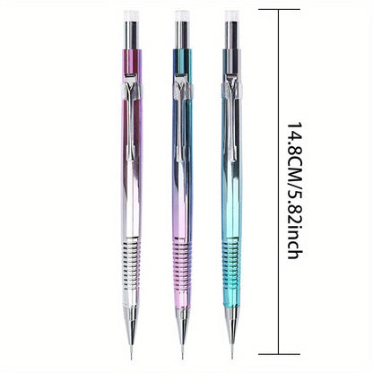 Creative Pencil Ballpoint Pen 2-In-1 Blue 0.3 0.5 0.7 0.9Mm 1 Random Mechanical Pencil with Replacement Lead, Multifunctional Writing Stationery
