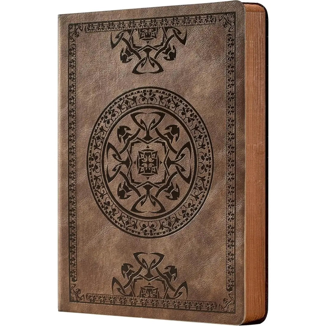 CAGIE soft leather journal A5 Lined college ruled notebooks 4-PACK sketchbook composition back to school shopping 2026 college essentials bible study Prayer Journal Grimoire stuff Gift junk journal scrapbooks,sohochic