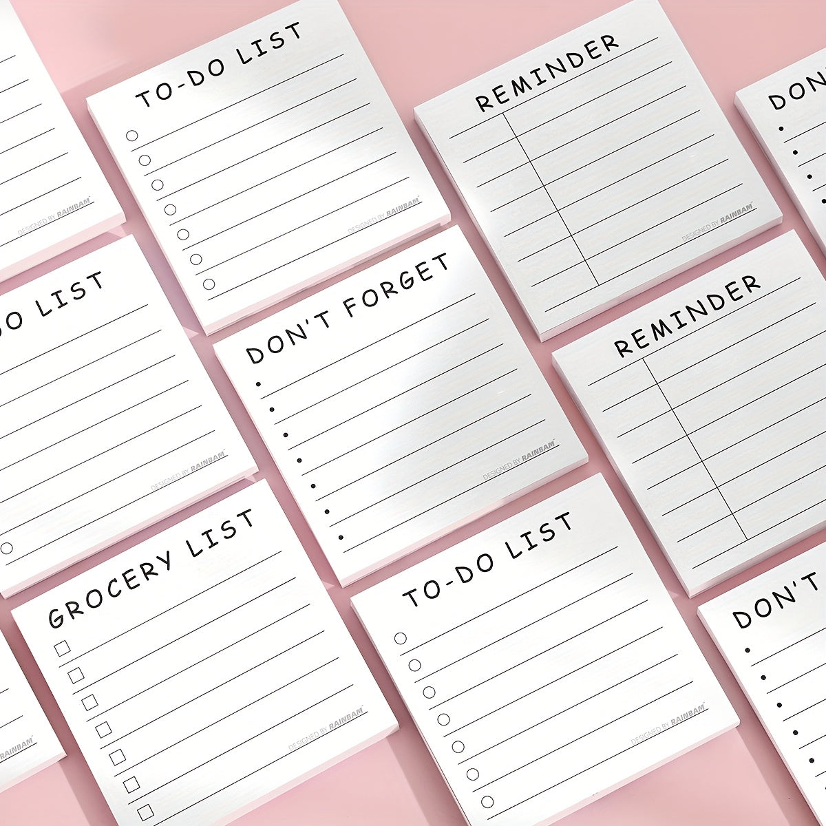 Time Management Sticky Notes Planner Notepad: 1pc/4pcs, 50 Sheets Each, Office Desk Accessories – For School, Home, and Work, Ideal Gift for Teachers, Women, and Colleagues