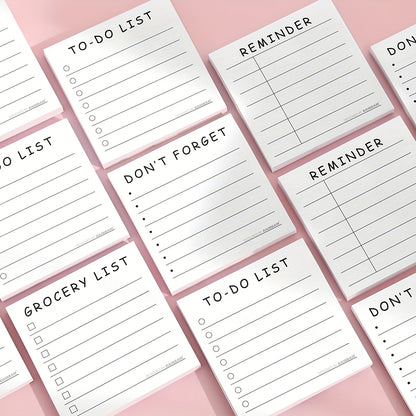 Time Management Sticky Notes Planner Notepad: 1pc/4pcs, 50 Sheets Each, Office Desk Accessories – For School, Home, and Work, Ideal Gift for Teachers, Women, and Colleagues