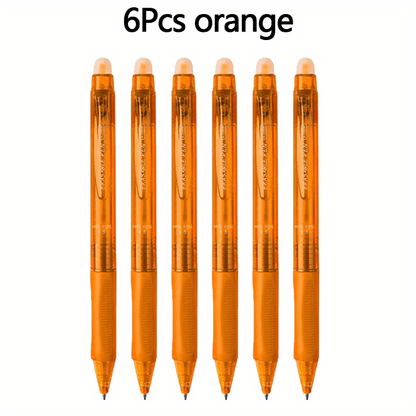 Fine Writing Instruments • 6 Plastic Erasable Pens • 0.5Mm Pointed Needle • Plastic Grip Design for Improved Grip Comfort • 6 Colours to Choose From • Easy to Erase Water Pen for Drawing Writing • Student Stationery • Back to School Supplies