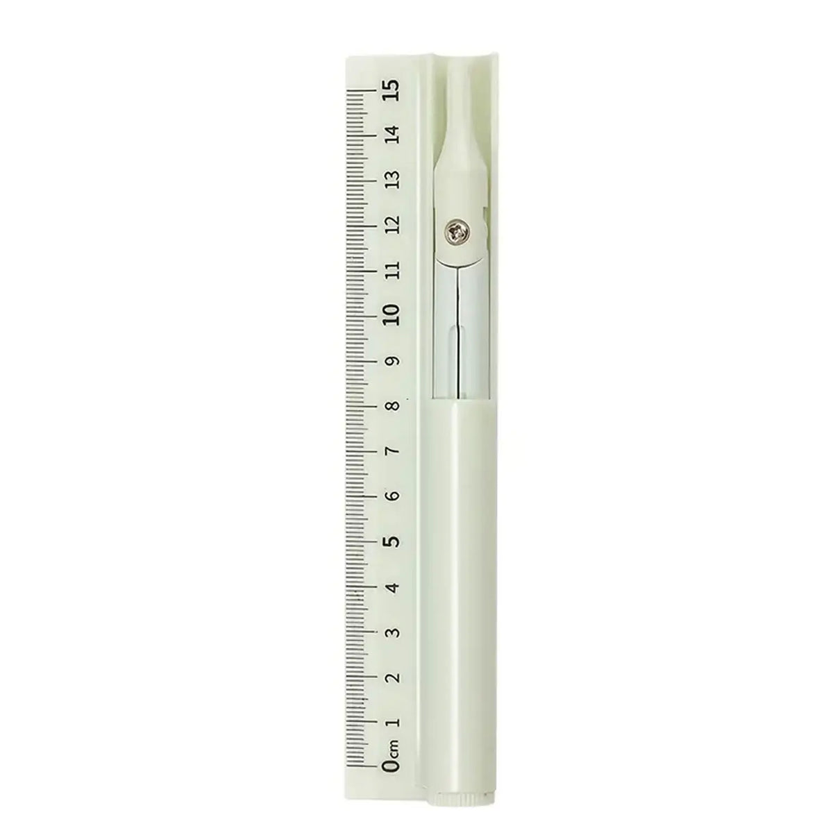 1 multi-functional PVC compass, ruler and pencil - a 3-in-1 measurement and drawing tool, Measuring Instrument suitable for elementary school students, applicable to school, home and office