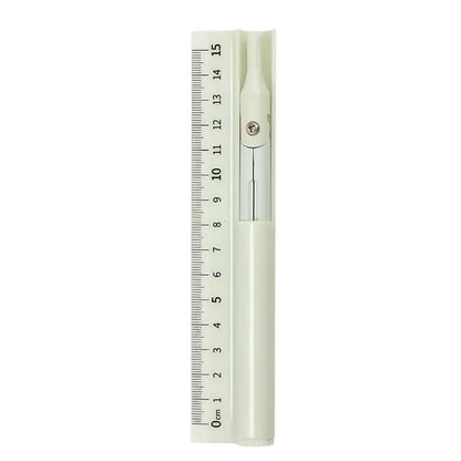 1 multi-functional PVC compass, ruler and pencil - a 3-in-1 measurement and drawing tool, Measuring Instrument suitable for elementary school students, applicable to school, home and office