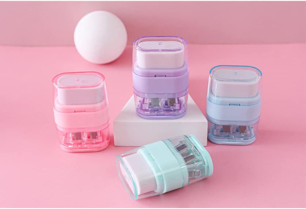 4 PCS Manual Pencil Sharpener with Eraser, Double Hole Multicolored Sharpener with Eraser Fun Stationery Back to School Supplies, Classroom Rewards, and Birthday Party Favors