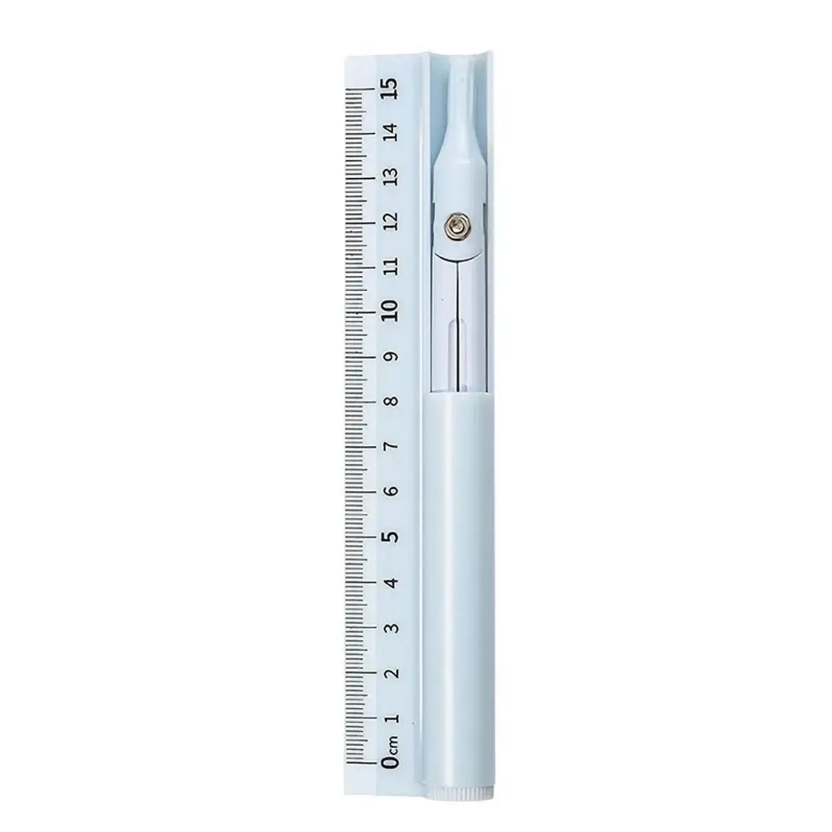 1 multi-functional PVC compass, ruler and pencil - a 3-in-1 measurement and drawing tool, Measuring Instrument suitable for elementary school students, applicable to school, home and office