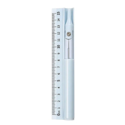 1 multi-functional PVC compass, ruler and pencil - a 3-in-1 measurement and drawing tool, Measuring Instrument suitable for elementary school students, applicable to school, home and office
