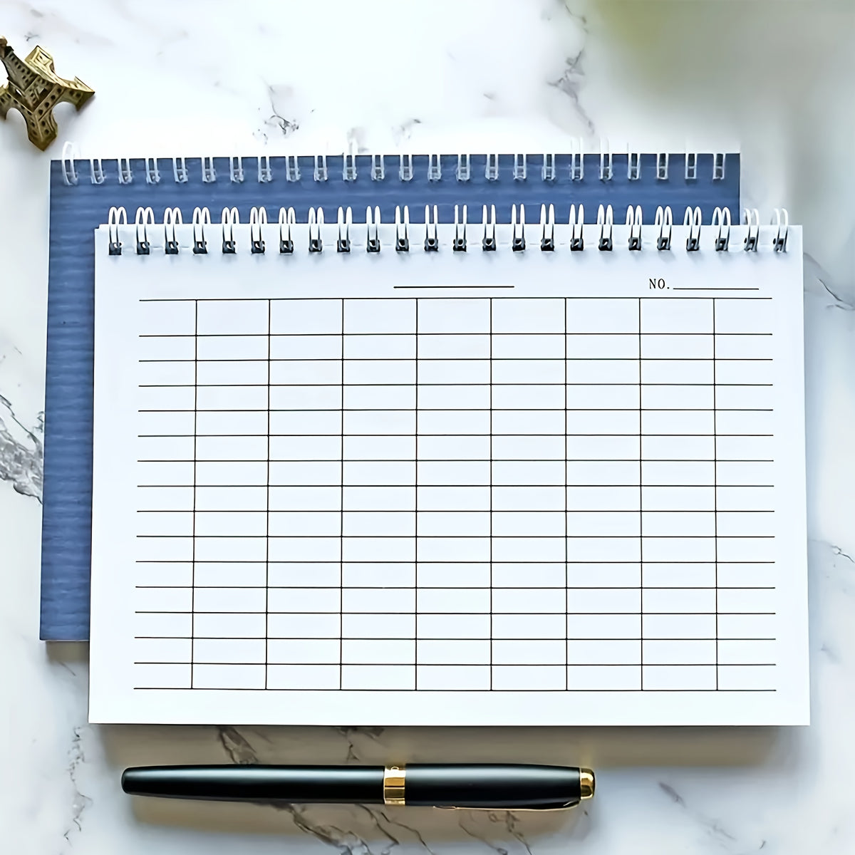A5 Spiral Adhesive Binding Coil - Universal Meter Notebook - Suitable for Planning Time Expenditures - Tracking Inventory Management - Student Supplies Grid Notebook - Multifunctional Coil Notebook - Durable Cover