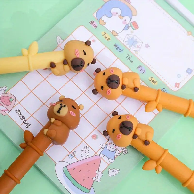 10 Cute Animal Shaped Aesthetic Gel Pens - Fine Writing Instruments Set School Stationery