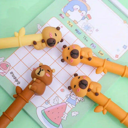 10 Cute Animal Shaped Aesthetic Gel Pens - Fine Writing Instruments Set School Stationery