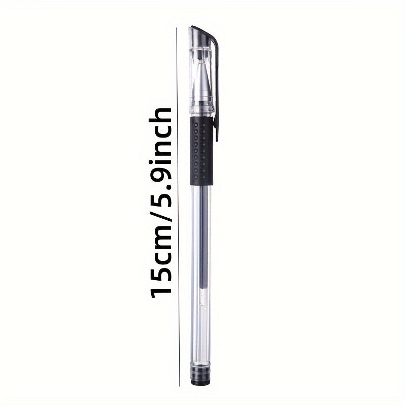 [Business Sign Pens] 23pcs [3pcs Pen And 20pcs Refills] Business Sign Pens Blackcollege High School Students Office Stationery Examination Water Pen Needle Head 0.5Mm Neutral Pen