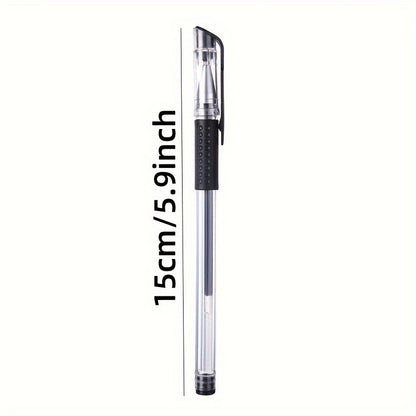 [Business Sign Pens] 23pcs [3pcs Pen And 20pcs Refills] Business Sign Pens Blackcollege High School Students Office Stationery Examination Water Pen Needle Head 0.5Mm Neutral Pen