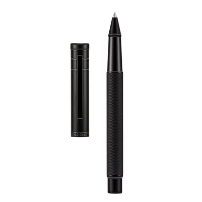 Matte Black Forest Fountain Pen Extra Fine Nib Classic Design with Converter and Metal Pen Box Set by Asvine