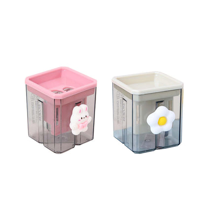 2PCS Pencil Sharpener, Lip Liner Sharpener, sharpened Pencil, Children's Pencil, Office Supplies, School Supplies, School (2), Transparent