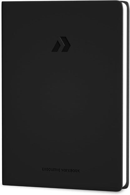 Nextnoid Lined Notebook Journal for Men - 120 GSM Thick Paper - 160 Pages - A5 Hardcover Notebook for Work - Ideal for Writing, Journaling, and Note-Taking (Black)